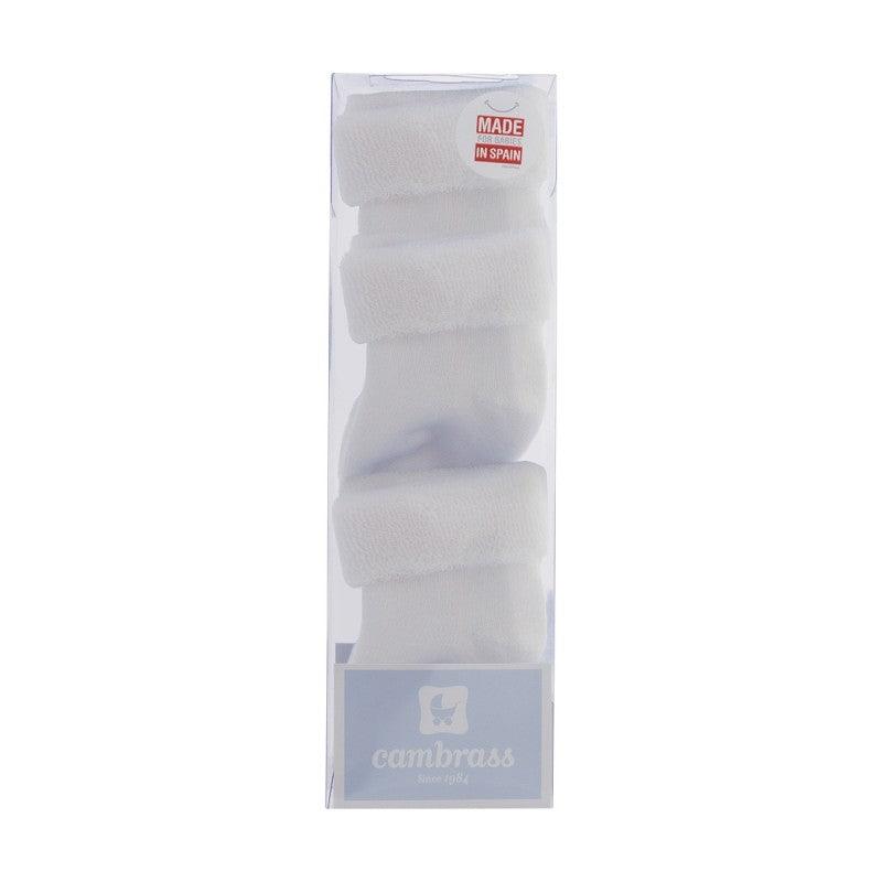 Set Calcetines Bebé Recién Nacido Cambrass Blanco - Nanetes #
